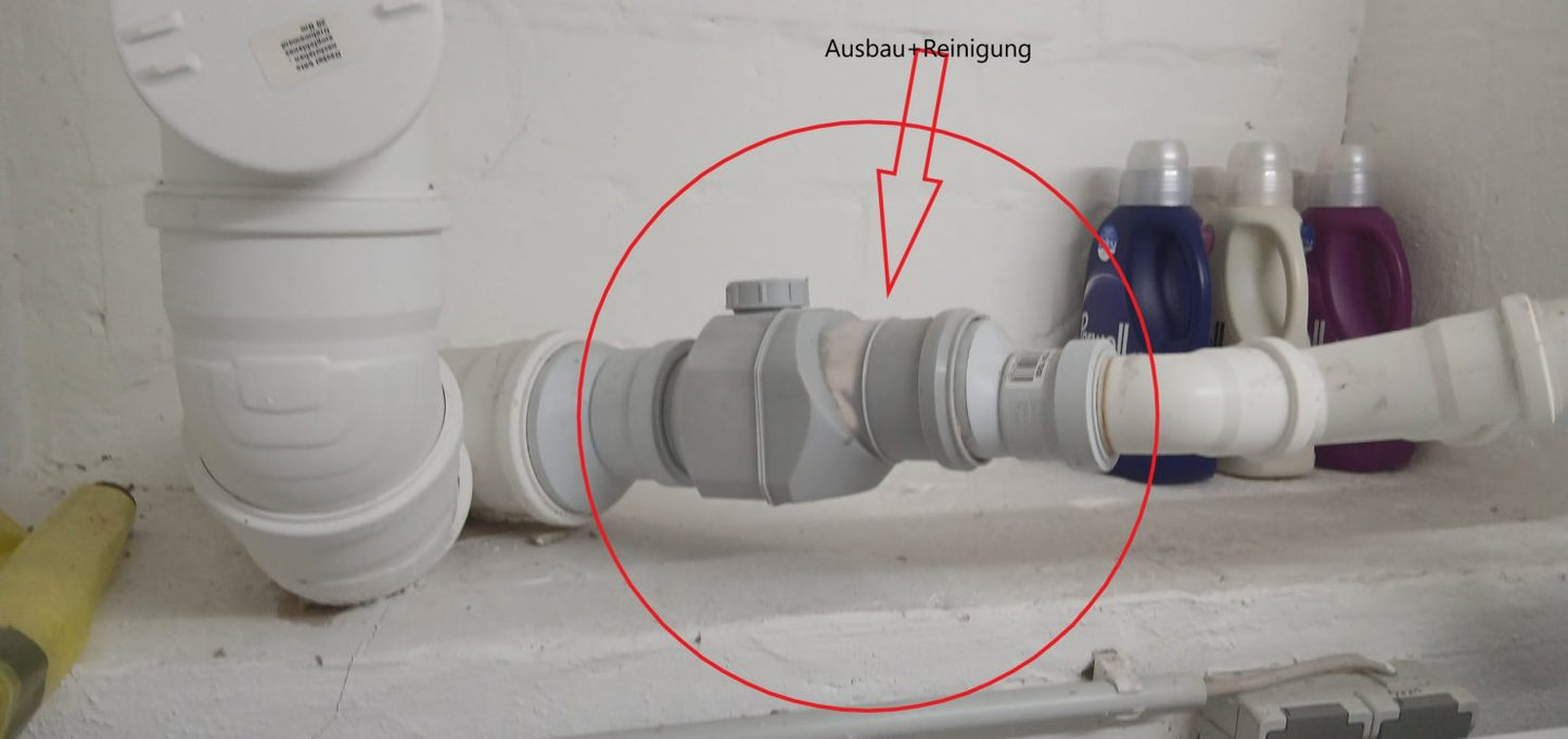 Schmutzwasser-Leitung Wartung & Reinigung "Grundleitung im Erdreich "