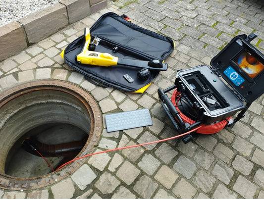 Rohrfindung/ Leitungsverlauf inkl. Markierung und Sattelitenbild mit Einzeichnung